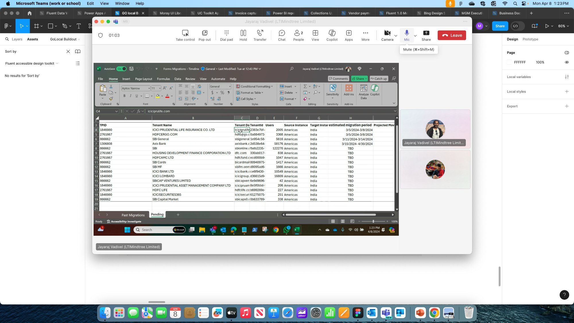 Forms Migration before — Excel