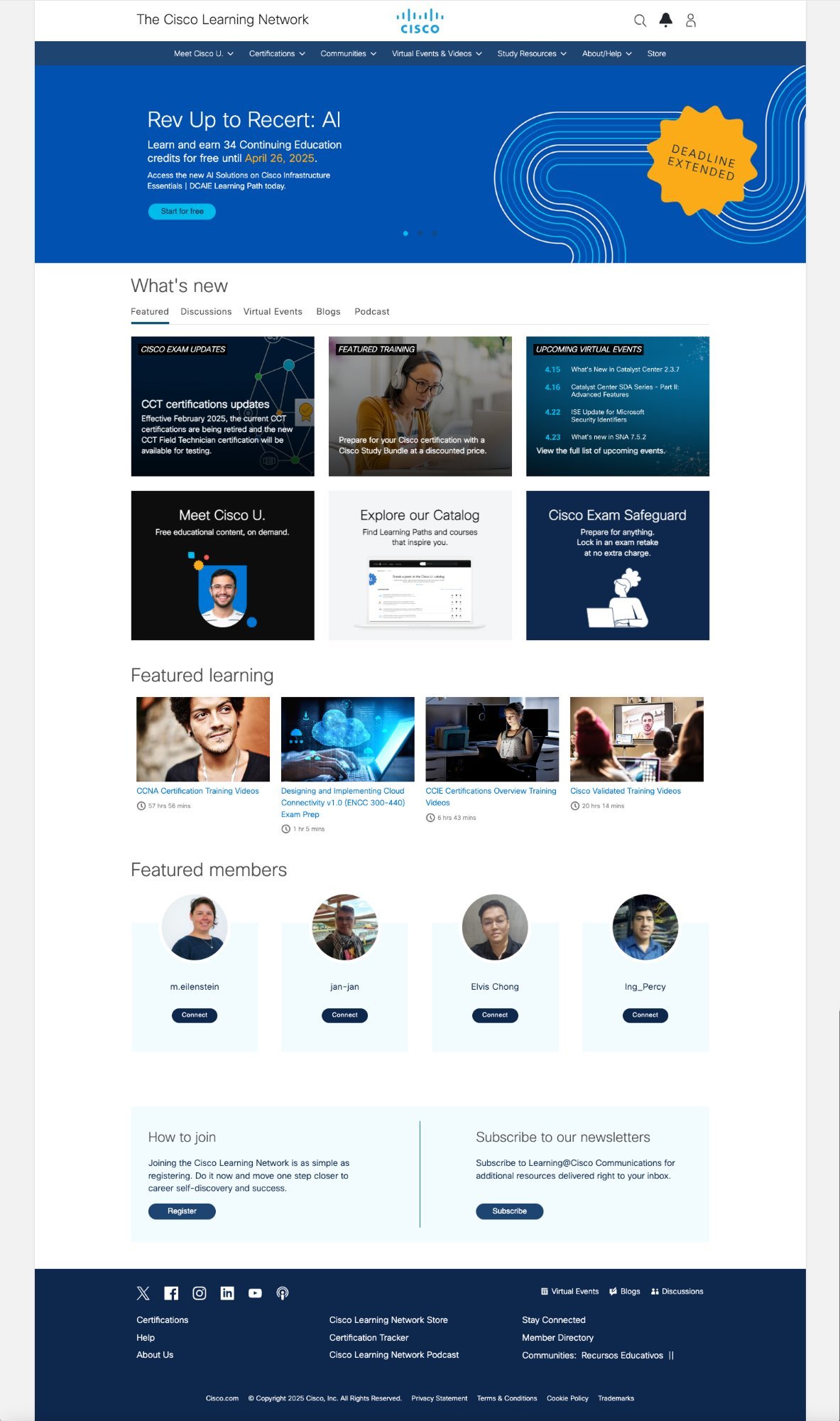 Old CLN public landing page